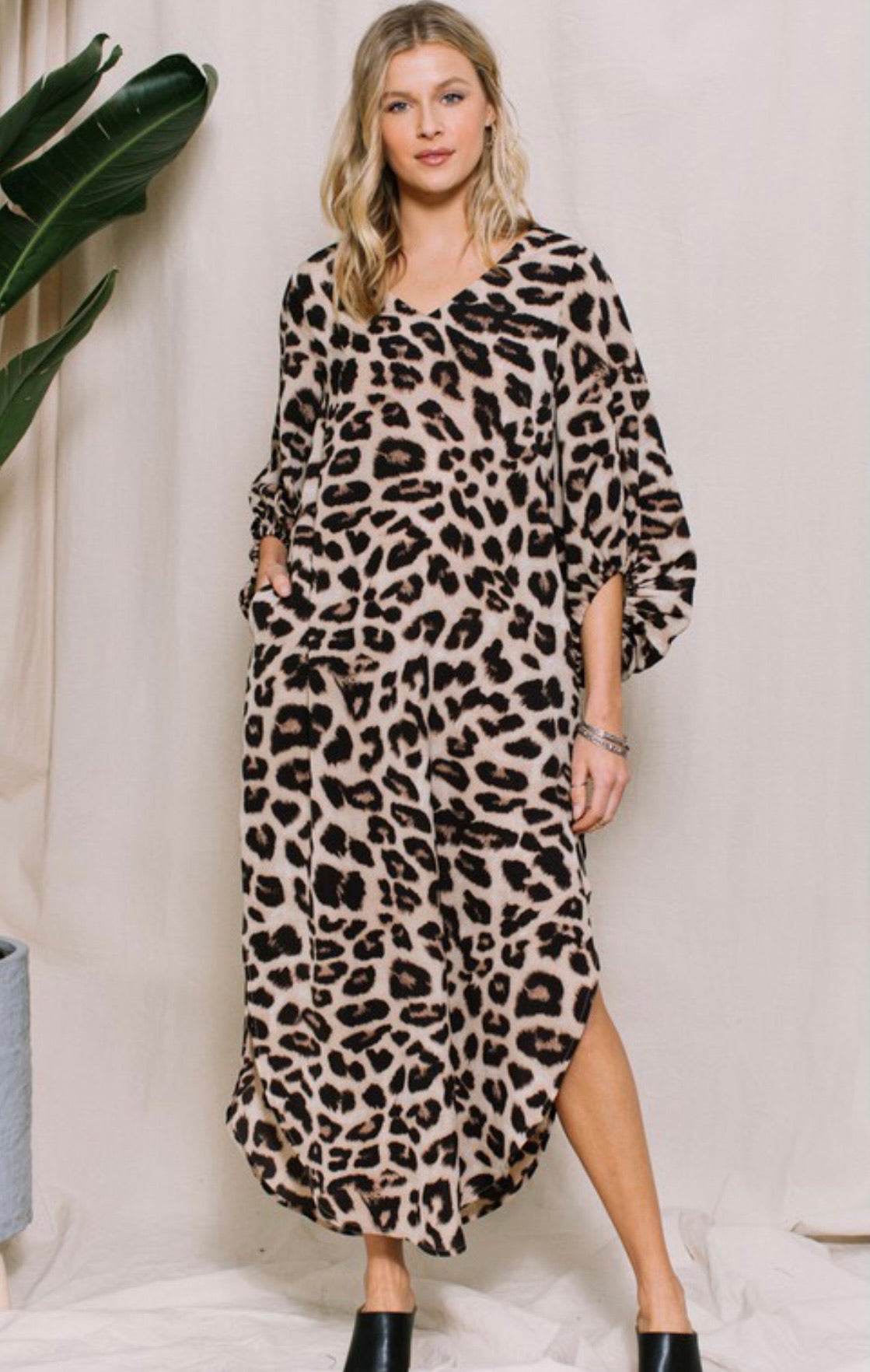 Animal Print Maxi Dress