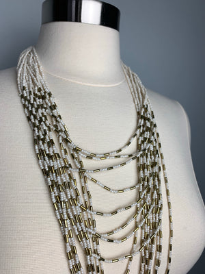 Multi Strands Ivory Necklace