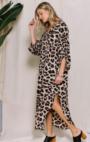 Animal Print Maxi Dress